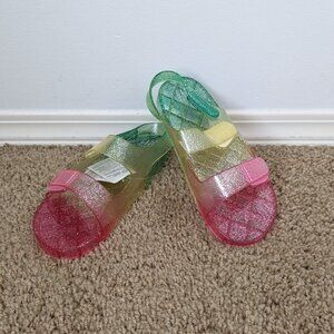 Gap Kids - Rainbow Sparkle Jelly Sandals - Size 1 (NWT)